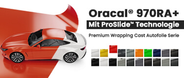 Neu im Programm: Orafol Oracal 970RA+ mit Proslide