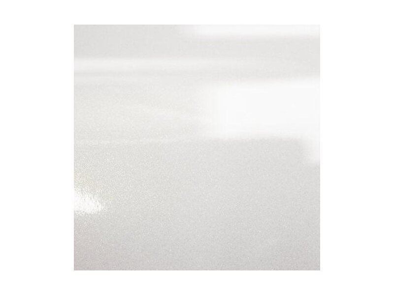 PP 100 Gloss: Weiße glänzende Folie mit permanenter grauer