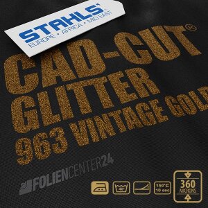 STAHLS® CAD-CUT® Glitter Flexfolie 963 Vintage Gold,...