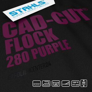 STAHLS® CAD-CUT® Flockfolie 280 Purple, (Bild 1) Nicht farbechte Beispieldarstellung