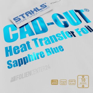 STAHLS® CAD-CUT® Heat Transfer Foil Sapphire, (Bild 1) Nicht farbechte Beispieldarstellung