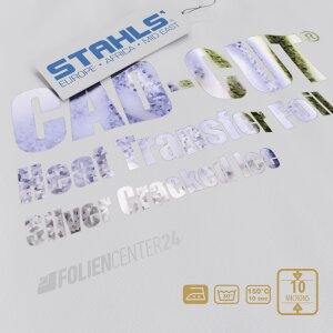 STAHLS® CAD-CUT® Heat Transfer Foil Silver Cracked Ice,...