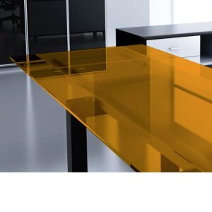 SOLAR SCREEN® Glasdesignfolie Matt Serie, (Bild 1) Nicht farbechte Beispieldarstellung