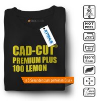 STAHLS® CAD-CUT® Premium Plus Flexfolie 100 Lemon DIN A4 Bogen, (Bild 1) Nicht farbechte Beispieldarstellung