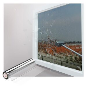 Sicherheitsfolie Fenster Einbruchschutz Glas-Splitterschutz Folie 1,2 o 3 m x 1m 