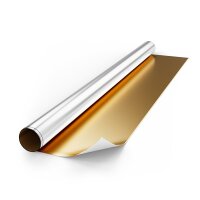 folia® Alufolie doppelseitig kaschiert 20 Rollen Gold/Silber (50cm x 78cm), (Bild 2) Nicht farbechte Beispieldarstellung