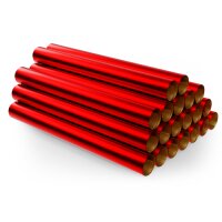folia® Alufolie doppelseitig kaschiert 20 Rollen Rot/Gold (50cm x 78cm), (Bild 1) Nicht farbechte Beispieldarstellung