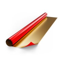 folia® Alufolie doppelseitig kaschiert 20 Rollen Rot/Gold (50cm x 78cm), (Bild 2) Nicht farbechte Beispieldarstellung