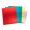 folia® Alufolienmappe doppelseitig kaschiert 5 Blatt farbig sortiert (18,5cm x 29,5cm), (Bild 2) Nicht farbechte Beispieldarstellung