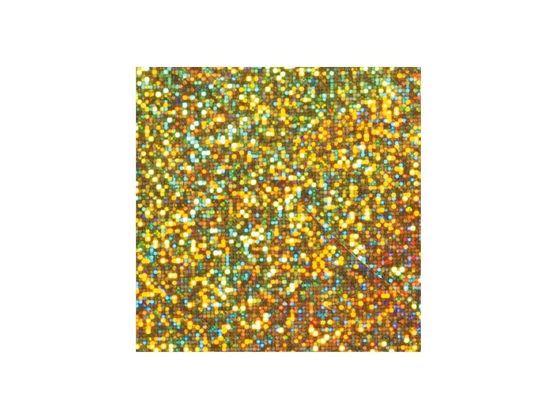 folia Holographische Folie 10 Rl. Dots Gold 40cm x 1m