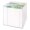 folia® Notizbox glasklar Papier: Weiß (9,5cm x 9,5cm x 9,5cm), (Bild 1) Nicht farbechte Beispieldarstellung