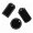 folia® Tafelfolien Anhänger mit Specksteinstift 6 Stück Schwarz, (Bild 2) Nicht farbechte Beispieldarstellung