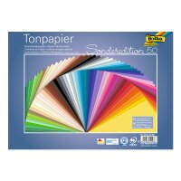 folia® Tonpapier 130g/m² 50 Bogen farbig...
