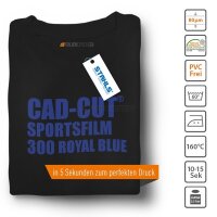 STAHLS® CAD-CUT® SportsFilm Flexfolie 300 Royal Blue, (Bild 2) Nicht farbechte Beispieldarstellung