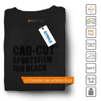 STAHLS® CAD-CUT® SportsFilm Flexfolie 700 Black, (Bild 2) Nicht farbechte Beispieldarstellung