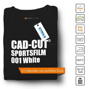 STAHLS® CAD-CUT® SportsFilm Flexfolie 001 White, (Bild 2) Nicht farbechte Beispieldarstellung