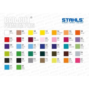 STAHLS® CAD-CUT® Premium Plus Flexfolie 001 White, (Bild 3) Nicht farbechte Beispieldarstellung