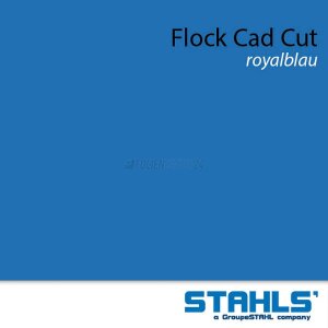 STAHLS® CAD-CUT® Flockfolie 300 Royal Blue, (Bild 3) Nicht farbechte Beispieldarstellung