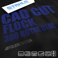 STAHLS® CAD-CUT® Flockfolie 300 Royal Blue, (Bild 2) Nicht farbechte Beispieldarstellung