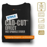 STAHLS® CAD-CUT® Effect Flexfolie 902 Sparkle Silver, (Bild 1) Nicht farbechte Beispieldarstellung