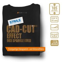 STAHLS® CAD-CUT® Effect Flexfolie 903 Sparkle Gold, (Bild 1) Nicht farbechte Beispieldarstellung