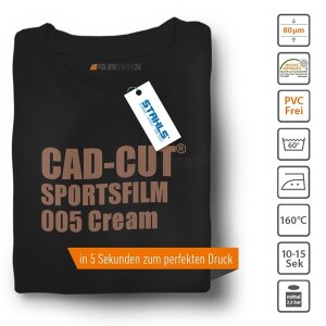 STAHLS® CAD-CUT® SportsFilm Flexfolie 005 Cream, (Bild 2) Nicht farbechte Beispieldarstellung