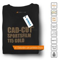 STAHLS® CAD-CUT® SportsFilm Flexfolie 115 Gold, (Bild 4) Nicht farbechte Beispieldarstellung