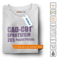 STAHLS® CAD-CUT® SportsFilm Flexfolie 285 Pastel Purple, (Bild 1) Nicht farbechte Beispieldarstellung