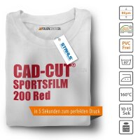 STAHLS® CAD-CUT® SportsFilm Flexfolie 200 Red, (Bild 1) Nicht farbechte Beispieldarstellung