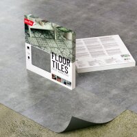 d-c-fix® selbstklebende Bodenfliesen Solid Concrete, Bild 3. Nicht farbechte Beispieldarstellung