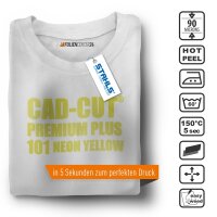 STAHLS® CAD-CUT® Premium Plus Flexfolie 101 Neon Yellow, (Bild 3) Nicht farbechte Beispieldarstellung