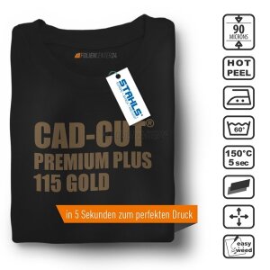 STAHLS® CAD-CUT® Premium Plus Flexfolie 115 Gold, (Bild 1) Nicht farbechte Beispieldarstellung