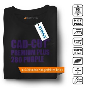 STAHLS® CAD-CUT® Premium Plus Flexfolie 280 Purple, (Bild 1) Nicht farbechte Beispieldarstellung