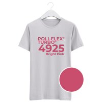 Poli-Flex® Turbo® Flexfolie 4925 leuchtend Pink Matt (50cm), (Bild 1) Nicht farbechte Beispieldarstellung