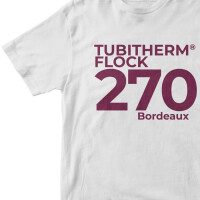 Poli-Tape®  Tubitherm® PLT Flockfolie 270 Bordeaux Matt (50cm), (Bild 2) Nicht farbechte Beispieldarstellung
