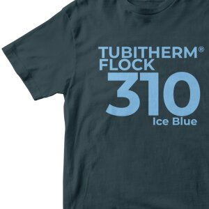 Poli-Tape®  Tubitherm® PLT Flockfolie 310 Eisblau Matt (50cm), (Bild 2) Nicht farbechte Beispieldarstellung