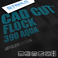 STAHLS® CAD-CUT® Flockfolie 390 Aqua, (Bild 2) Nicht farbechte Beispieldarstellung