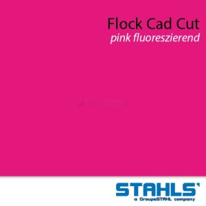 STAHLS® CAD-CUT® Flockfolie 241 Fluo Pink, (Bild 3) Nicht farbechte Beispieldarstellung