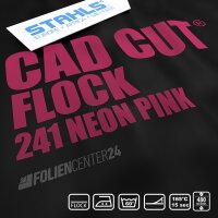 STAHLS® CAD-CUT® Flockfolie 241 Fluo Pink, (Bild 2) Nicht farbechte Beispieldarstellung