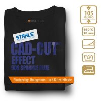STAHLS® CAD-CUT® Effect Flexfolie 906 Sparkle Blue, (Bild 1) Nicht farbechte Beispieldarstellung