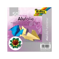 folia® Alu-Faltblätter (15cm x 15cm) 50 Blatt,...