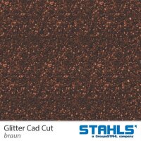 STAHLS® CAD-CUT® Glitter Flexfolie 926 Brown, (Bild 3) Nicht farbechte Beispieldarstellung