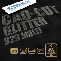 STAHLS® CAD-CUT® Glitter Flexfolie 929 Multi, (Bild 4) Nicht farbechte Beispieldarstellung
