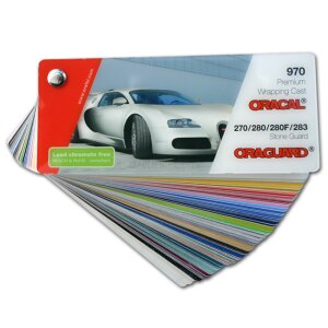 Oracal® 970 Premium Wrapping Cast Farbfächer, (Bild 1) Nicht farbechte Beispieldarstellung