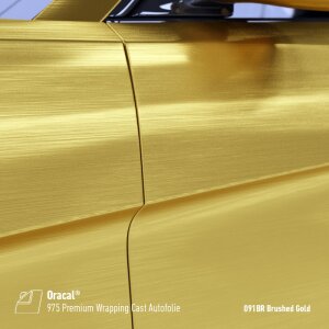 Oracal® 975 Premium Wrapping Cast Autofolie 091BR Brushed Gold, (Bild 1) Nicht farbechte Beispieldarstellung