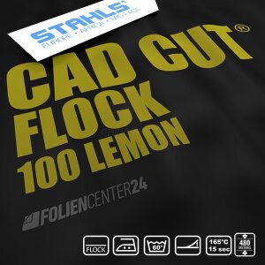 STAHLS® CAD-CUT® Flockfolie 100 Lemon, (Bild 2) Nicht farbechte Beispieldarstellung