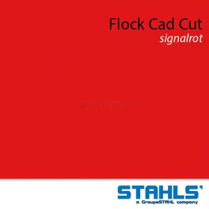 STAHLS® CAD-CUT® Flockfolie 210 Signal Red, (Bild 3) Nicht farbechte Beispieldarstellung