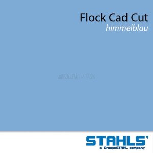 STAHLS® CAD-CUT® Flockfolie 320 Sky Blue, (Bild 3) Nicht farbechte Beispieldarstellung