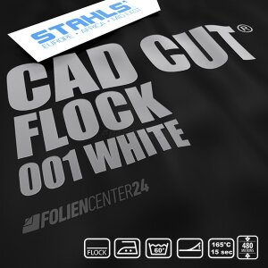 STAHLS® CAD-CUT® Flockfolie 001 White, (Bild 1) Nicht...