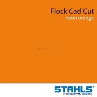 STAHLS® CAD-CUT® Flockfolie 181 Fluo Orange, (Bild 3) Nicht farbechte Beispieldarstellung